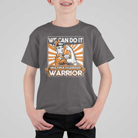 Multiple Sclerosis Awareness T Shirt For Kid Orange Ribbon MS Warrior Support Squad