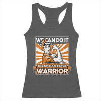 Multiple Sclerosis Awareness Racerback Tank Top Orange Ribbon MS Warrior Support Squad