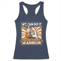 Multiple Sclerosis Awareness Racerback Tank Top Orange Ribbon MS Warrior Support Squad
