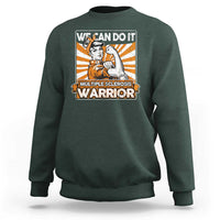 Multiple Sclerosis Awareness Sweatshirt Orange Ribbon MS Warrior Support Squad