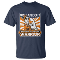 Multiple Sclerosis Awareness T Shirt Orange Ribbon MS Warrior Support Squad