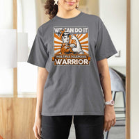 Multiple Sclerosis Awareness T Shirt For Women Orange Ribbon MS Warrior Support Squad