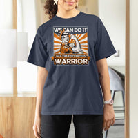 Multiple Sclerosis Awareness T Shirt For Women Orange Ribbon MS Warrior Support Squad