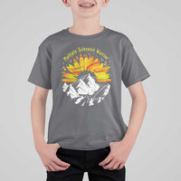 MS Warrior T Shirt For Kid Orange Ribbon Sunflower Multiple Sclerosis Awareness