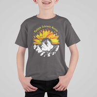 MS Warrior T Shirt For Kid Orange Ribbon Sunflower Multiple Sclerosis Awareness