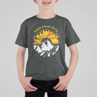 MS Warrior T Shirt For Kid Orange Ribbon Sunflower Multiple Sclerosis Awareness