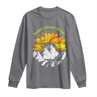 MS Warrior Long Sleeve Shirt Orange Ribbon Sunflower Multiple Sclerosis Awareness