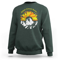 MS Warrior Sweatshirt Orange Ribbon Sunflower Multiple Sclerosis Awareness