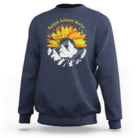 MS Warrior Sweatshirt Orange Ribbon Sunflower Multiple Sclerosis Awareness
