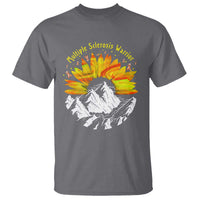 MS Warrior T Shirt Orange Ribbon Sunflower Multiple Sclerosis Awareness