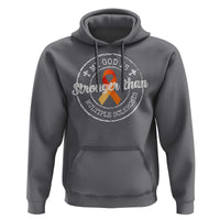 MS Awareness Hoodie Orange Ribbon God Stronger MS