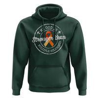 MS Awareness Hoodie Orange Ribbon God Stronger MS