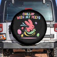 Easter Day Spare Tire Cover Chillin With My Peeps Bunnies - Wonder Print Shop