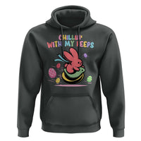 Easter Day Hoodie Chillin With My Peeps Bunnies - Wonder Print Shop