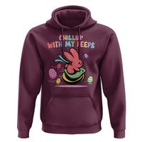 Easter Day Hoodie Chillin With My Peeps Bunnies - Wonder Print Shop