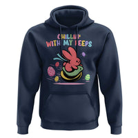 Easter Day Hoodie Chillin With My Peeps Bunnies - Wonder Print Shop