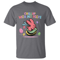 Easter Day T Shirt Chillin With My Peeps Bunnies - Wonder Print Shop