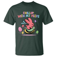 Easter Day T Shirt Chillin With My Peeps Bunnies - Wonder Print Shop