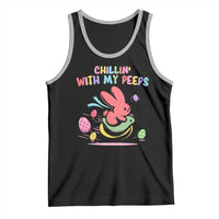 Easter Day Tank Top Chillin With My Peeps Bunnies - Wonder Print Shop