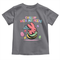 Easter Day Toddler T Shirt Chillin With My Peeps Bunnies - Wonder Print Shop