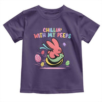 Easter Day Toddler T Shirt Chillin With My Peeps Bunnies - Wonder Print Shop