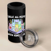 Teachers Easter 4 in 1 Can Cooler Tumbler Treat All Peeps With Kindness - Wonder Print Shop