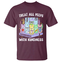 Teachers Easter T Shirt Treat All Peeps With Kindness - Wonder Print Shop