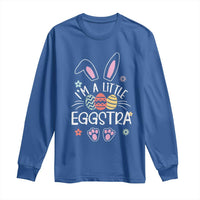 Funny Easter Long Sleeve Shirt Im A Little Eggstra Bunny Cute Kids Toddler - Wonder Print Shop