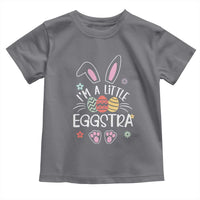 Funny Easter Toddler T Shirt Im A Little Eggstra Bunny Cute Kids Toddler - Wonder Print Shop