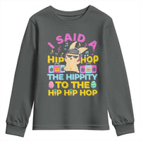 Funny Hip Hop Hippity Easter Bunny Youth Sweatshirt - Wonder Print Shop
