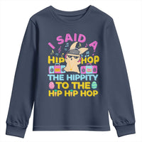 Funny Hip Hop Hippity Easter Bunny Youth Sweatshirt - Wonder Print Shop