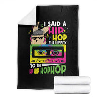 Hip Hop Easter Bunny Throw Blanket Funny Hippity Cool Rabbit Lovers Toddler - Wonder Print Shop