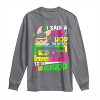 Hip Hop Easter Bunny Long Sleeve Shirt Funny Hippity Cool Rabbit Lovers Toddler - Wonder Print Shop