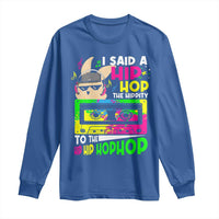 Hip Hop Easter Bunny Long Sleeve Shirt Funny Hippity Cool Rabbit Lovers Toddler - Wonder Print Shop