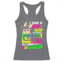 Hip Hop Easter Bunny Racerback Tank Top Funny Hippity Cool Rabbit Lovers Toddler - Wonder Print Shop