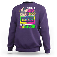 Hip Hop Easter Bunny Sweatshirt Funny Hippity Cool Rabbit Lovers Toddler - Wonder Print Shop