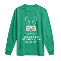Retro Hip Hop Easter Bunny Long Sleeve Shirt Funny Hippity Cool Rabbit Lovers Toddler - Wonder Print Shop