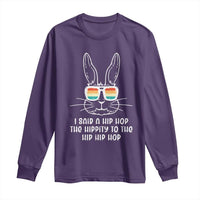 Retro Hip Hop Easter Bunny Long Sleeve Shirt Funny Hippity Cool Rabbit Lovers Toddler - Wonder Print Shop
