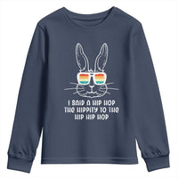 Retro Hip Hop Easter Bunny Youth Sweatshirt Funny Hippity Cool Rabbit Lovers Toddler - Wonder Print Shop