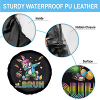 Bruh Dab Bunny Easter Spare Tire Cover Funny 80s Retro Vintage Party Cool Rabbit - Wonder Print Shop