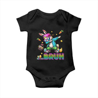 Bruh Dab Bunny Easter Baby Onesie Funny 80s Retro Vintage Party Cool Rabbit - Wonder Print Shop
