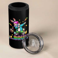 Bruh Dab Bunny Easter 4 in 1 Can Cooler Tumbler Funny 80s Retro Vintage Party Cool Rabbit - Wonder Print Shop