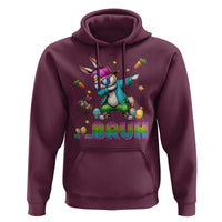Bruh Dab Bunny Easter Hoodie Funny 80s Retro Vintage Party Cool Rabbit - Wonder Print Shop