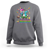 Bruh Dab Bunny Easter Sweatshirt Funny 80s Retro Vintage Party Cool Rabbit - Wonder Print Shop