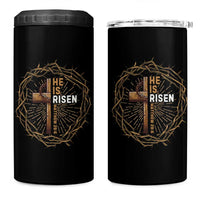 Easter Cross He is Risen 4 in 1 Can Cooler Tumbler Jesus Christian Crown Of Thorns - Wonder Print Shop