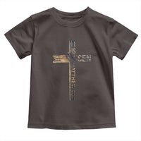 He is Risen Toddler T Shirt Religious Easter Cross Jesus Christian