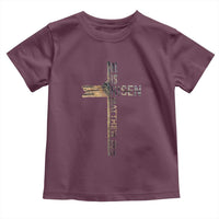 He is Risen Toddler T Shirt Religious Easter Cross Jesus Christian