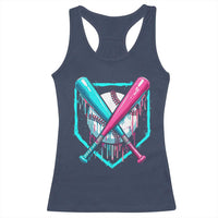 Baseball Drip Racerback Tank Top Ice Cream Dripping Youth Boys Baseball Bats