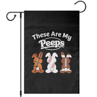 Baseball Basketball Football Easter Garden Flag Cute Bunny Game Day Sports These Are My Peeps - Wonder Print Shop