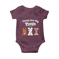Baseball Basketball Football Easter Baby Onesie Cute Bunny Game Day Sports These Are My Peeps - Wonder Print Shop